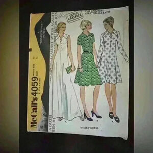Vintage sewing pattern 1970s 1960s